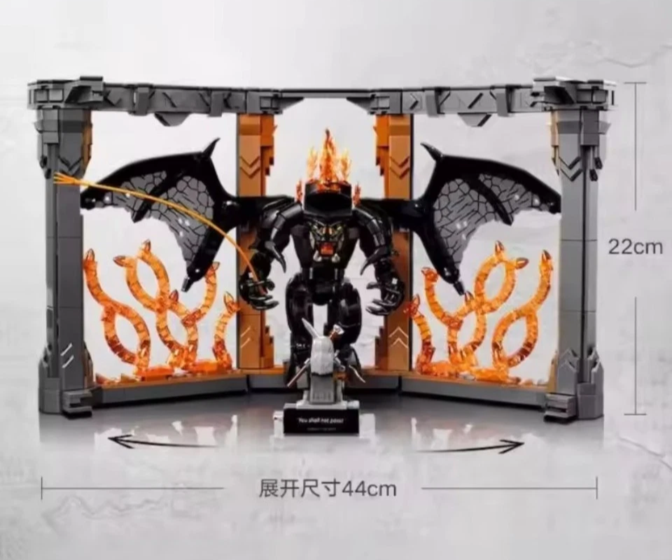 The Lord of the Rings: Balrog Book Nook (10367) 1201PC Building Blocks Set