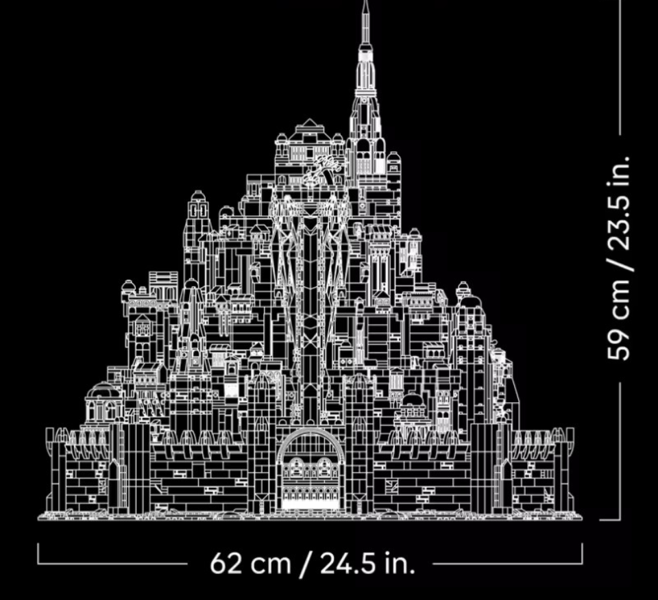 The Lord of the Rings: Minas Tirith (11377) 8278PCS Building Blocks w/ Figures