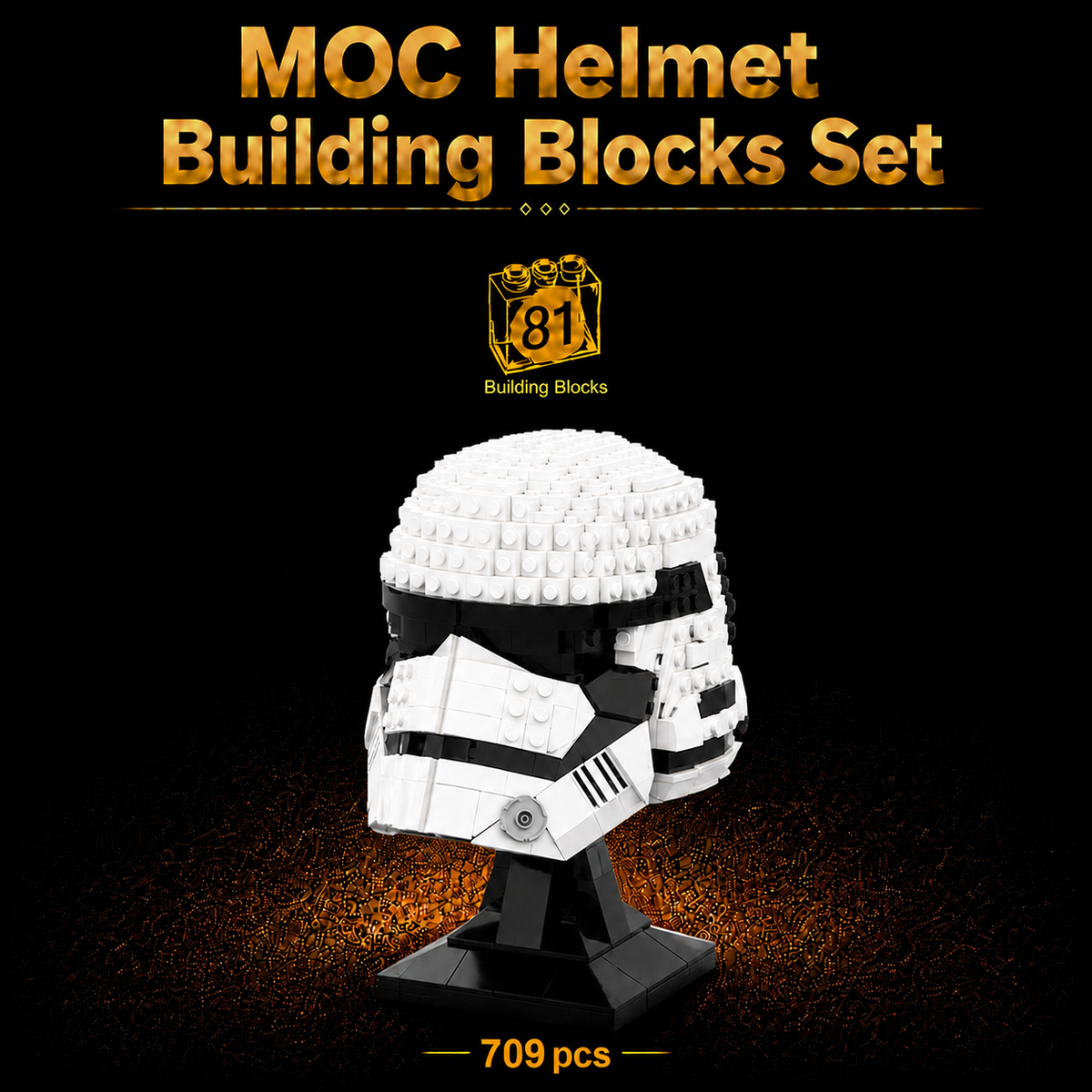 New 1st Order Stormtrooper Building Blocks Helmet 709 pcs