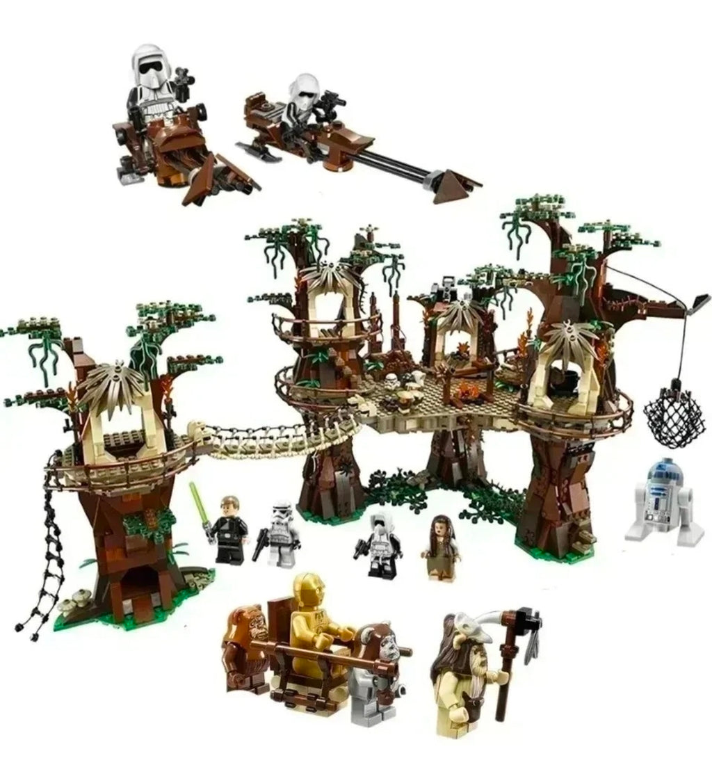 Star Wars: Ewok Village (10236) 1990PCS Building Blocks w/ 16 Figures