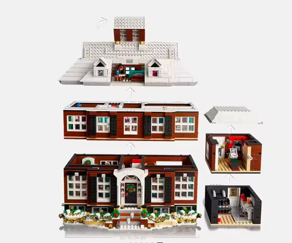 Home Alone Mansion (21330) 3955PCS Building Blocks w/ 5 Figures