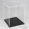 Acrylic Display Box Dust Proof Simple Self Assembly W20 L20 H25cm Perfect for Lego Helmet Sets
