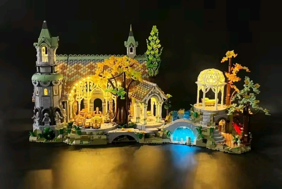 10316 LORD OF THE RINGS RIVENDELL Building Blocks Icons Set 6167pcs With LED kit
