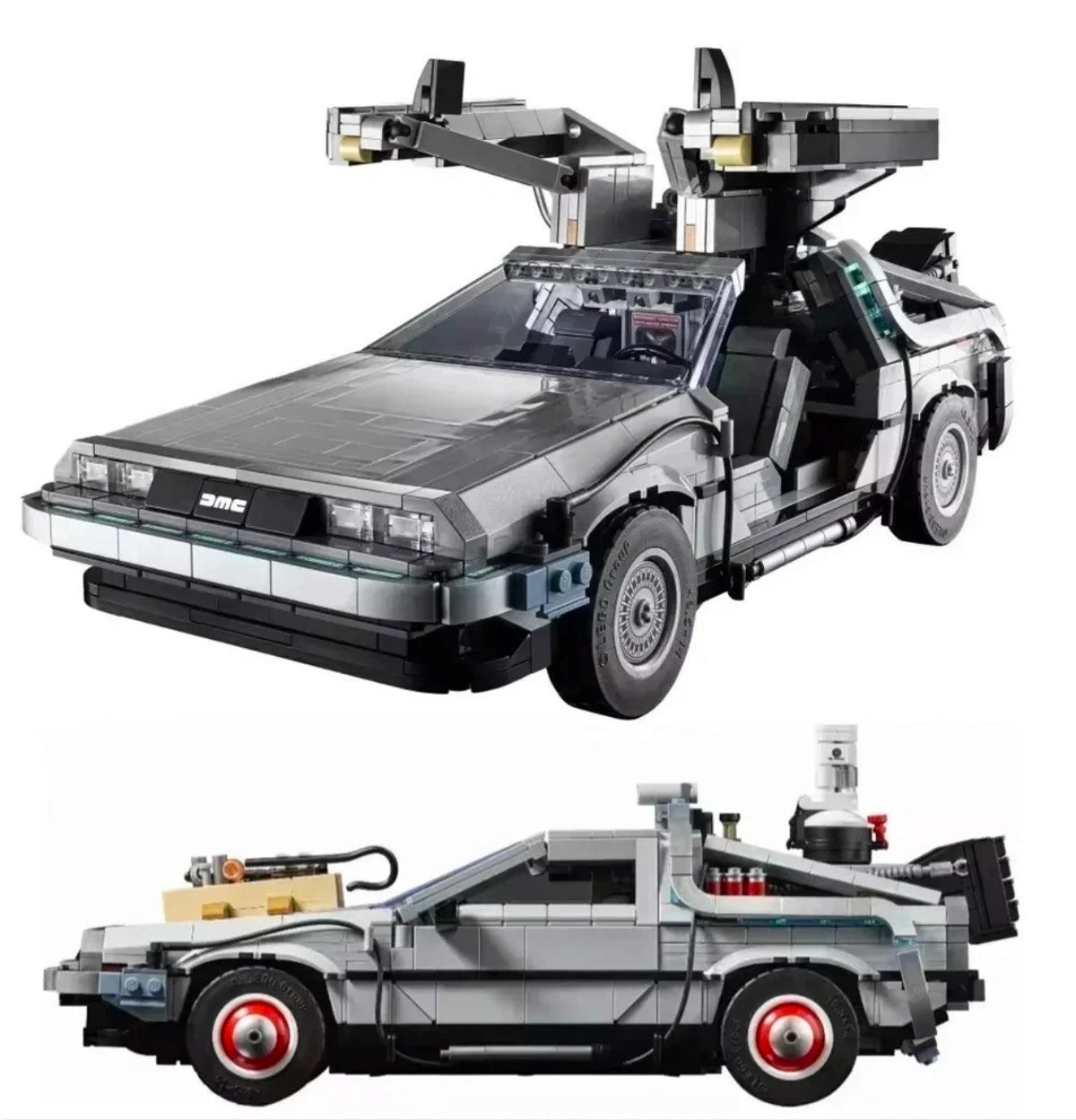 *NEW* MOC 10300 Back to the Future Time Machine Building Blocks ICONS 1872pcs