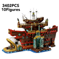 75640 MOC The Baratie Floating Restaurant Building Blocks One Piece 3402pcs