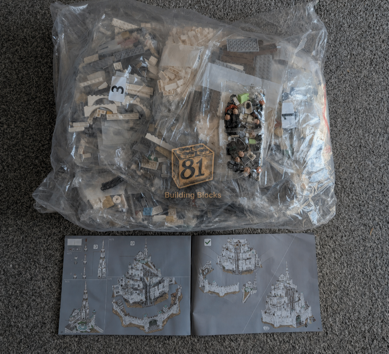 The Lord of the Rings: Minas Tirith (11377) 8278PCS Building Blocks w/ Figures