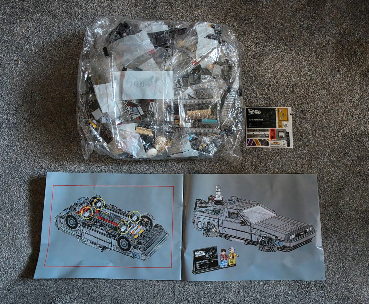 *NEW* MOC 10300 Back to the Future Time Machine Building Blocks ICONS 1872pcs
