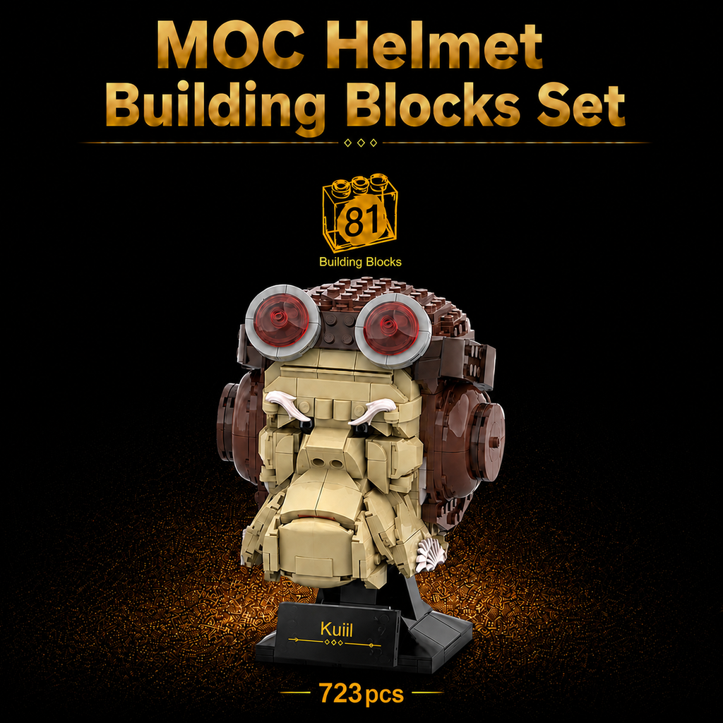 New Kuiil Building Blocks Helmet 723 pcs