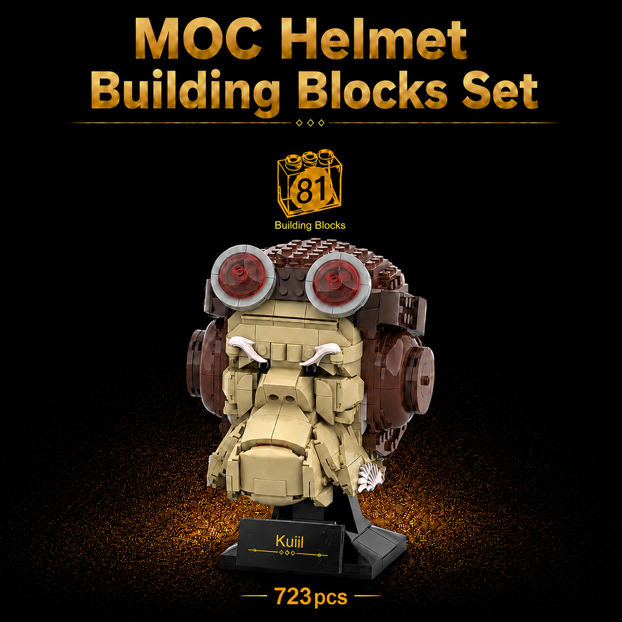 New Kuiil Building Blocks Helmet 723 pcs