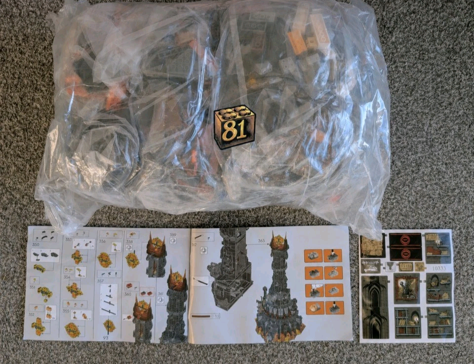 10333 The Lord of the Rings: Barad-dûr Building Blocks w/ Figures 5471PCS