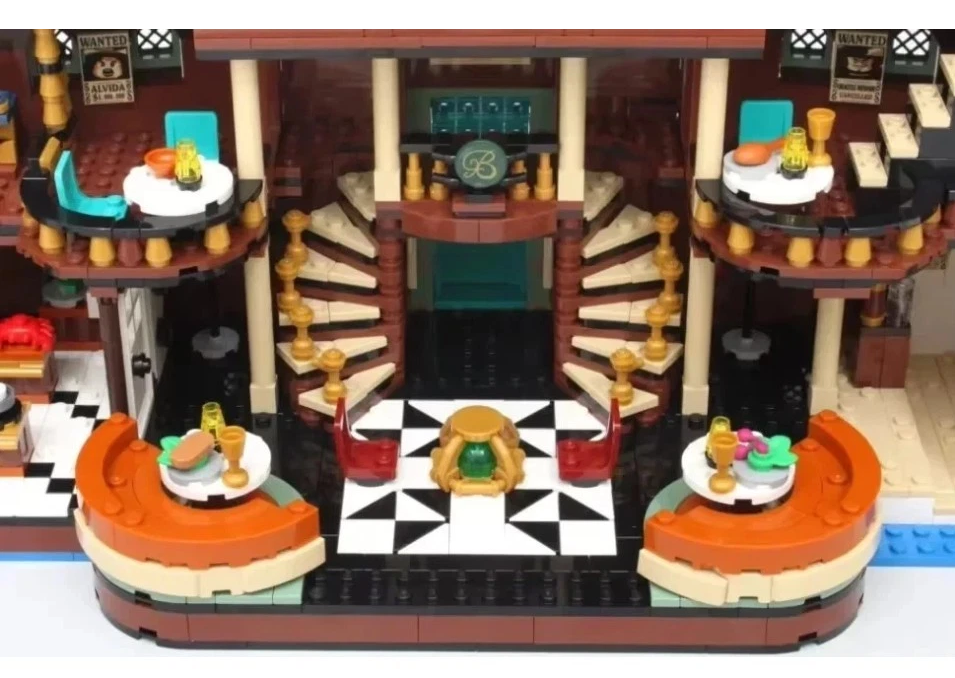 75640 MOC The Baratie Floating Restaurant Building Blocks One Piece 3402pcs