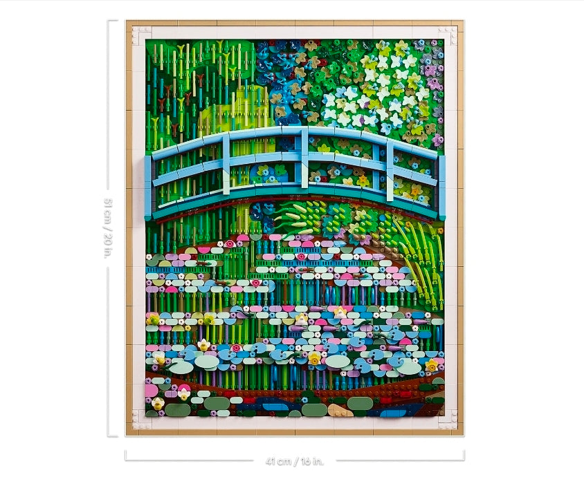 Bridge over a Pond of Water Lilies 3179 pcs