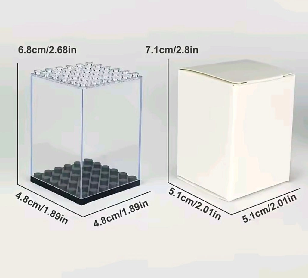 5 Pc Clear Building Block Display Sets for Mini Figures