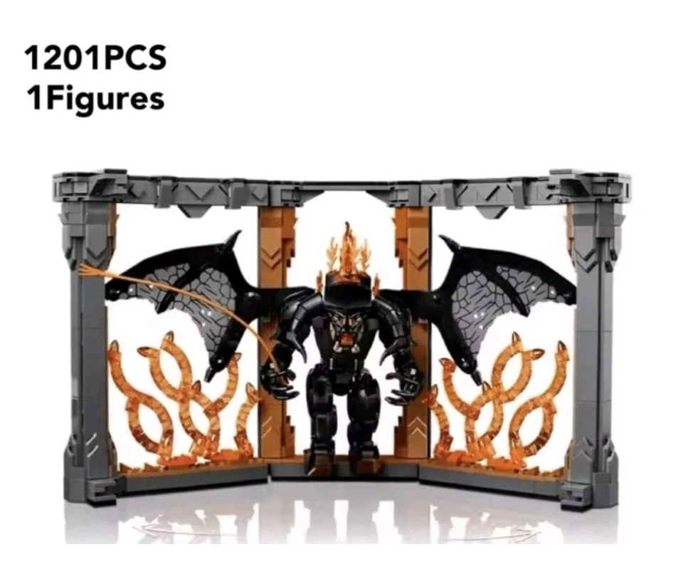 The Lord of the Rings: Balrog Book Nook (10367) 1201PC Building Blocks Set