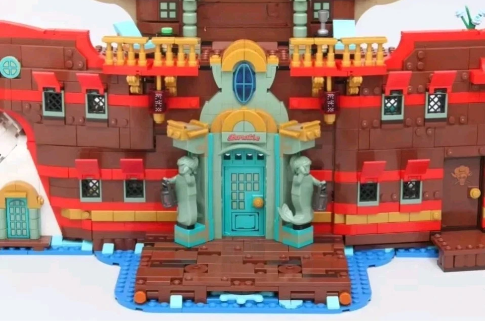 75640 MOC The Baratie Floating Restaurant Building Blocks One Piece 3402pcs
