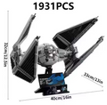 New TIE Interceptor 75392 MOC 1931 PCs