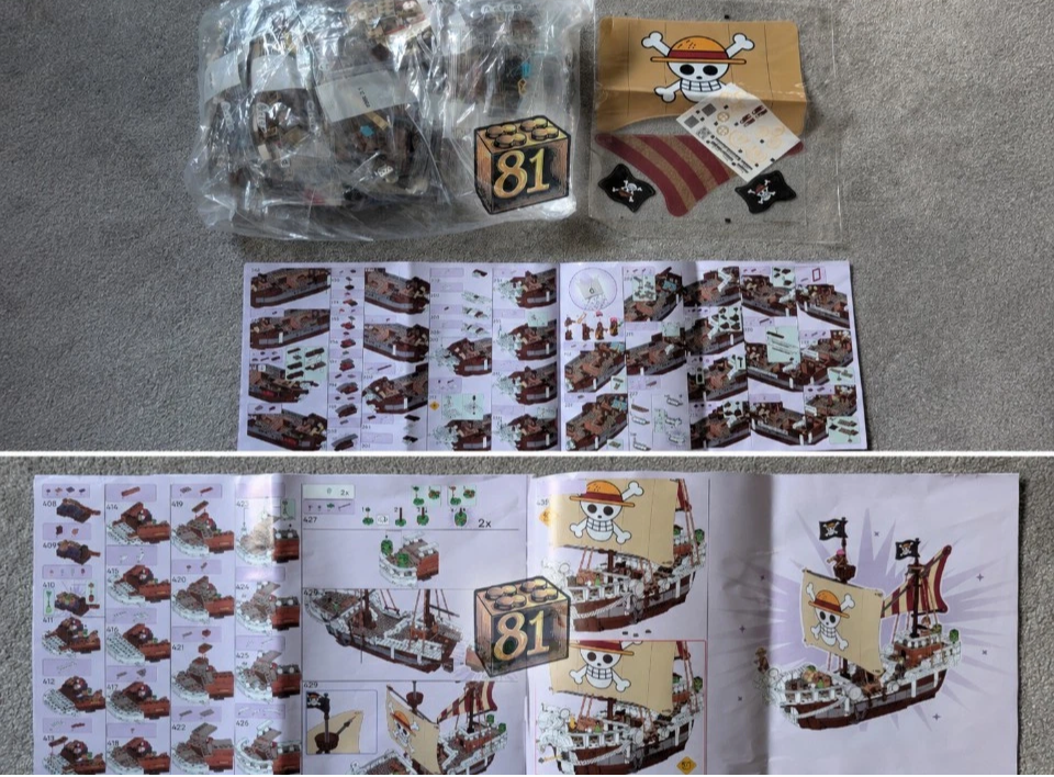 The Going Merry Pirate Ship (75639) 1376PCS Building Blocks with Figures New MOC