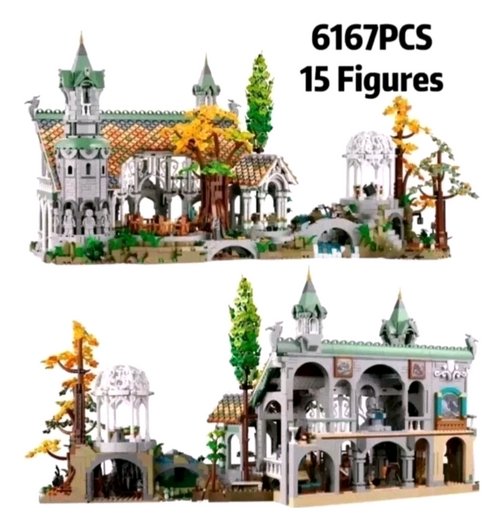 10316 LORD OF THE RINGS RIVENDELL Building Blocks Icons Set 6167pcs With LED kit