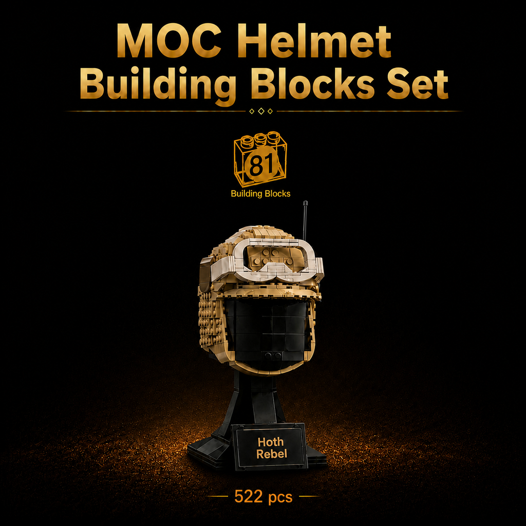 New Hoth Rebel MOC Building Blocks Helmet 522 pcs