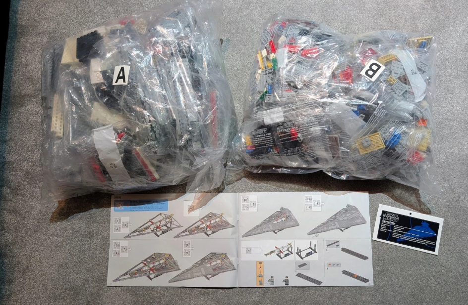 75252 MOC Imperial Star Destroyer + 2 Figures Building Blocks Star Wars Set 4784pcs