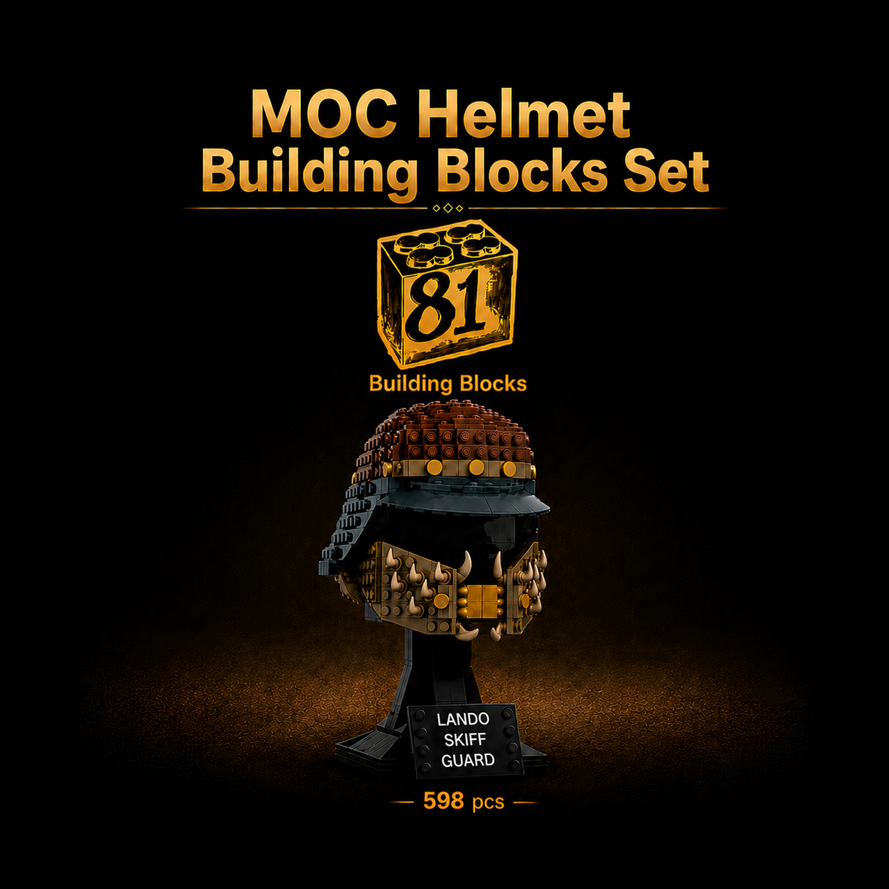 New Lando Skiff Guard Building Blocks Helmet 598 pcs