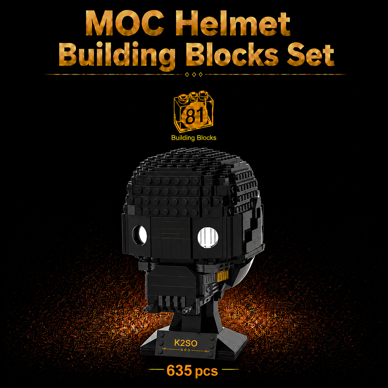 New K2SO Building Blocks Helmet 635 pcs