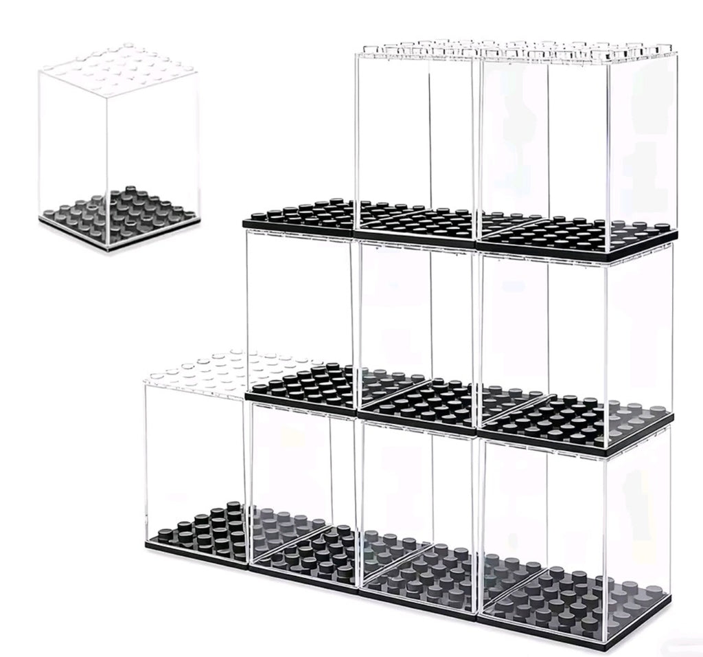 5 Pc Clear Building Block Display Sets for Mini Figures