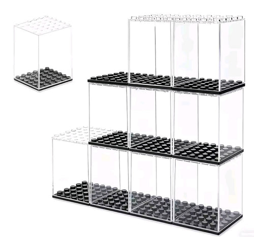 5 Pc Clear Building Block Display Sets for Mini Figures